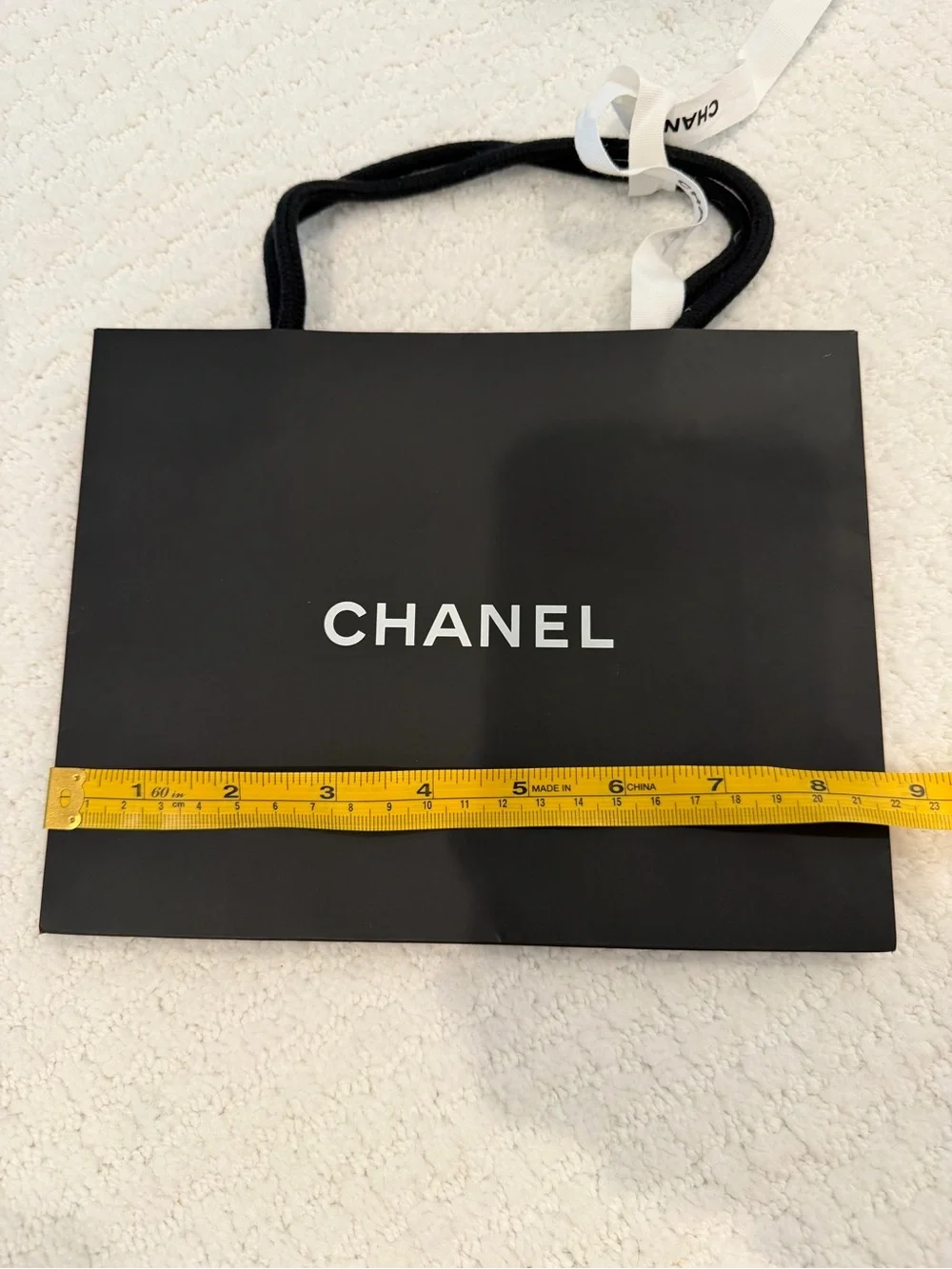 Chanel paper shopping bag